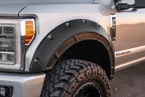 Ford F-350 Super Duty Fender Flares - Rough Country - Defender - Absolute Black - '17-'22 Ford F-350 Super Duty Fender Flares - Rough Country - Defender - Absolute Black - '17-'22